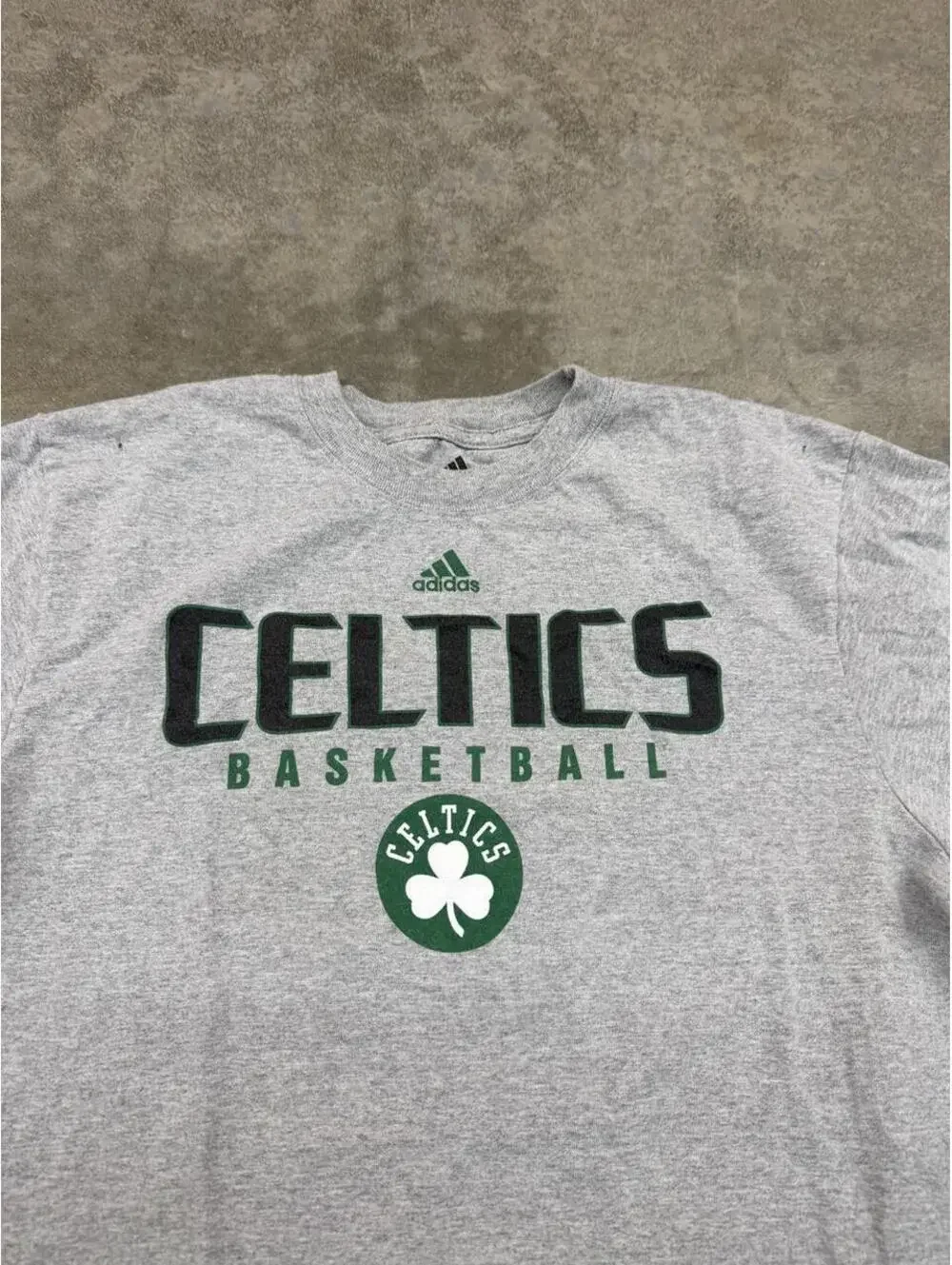 vintage boston celtics adidas basketball grey shirt size xl